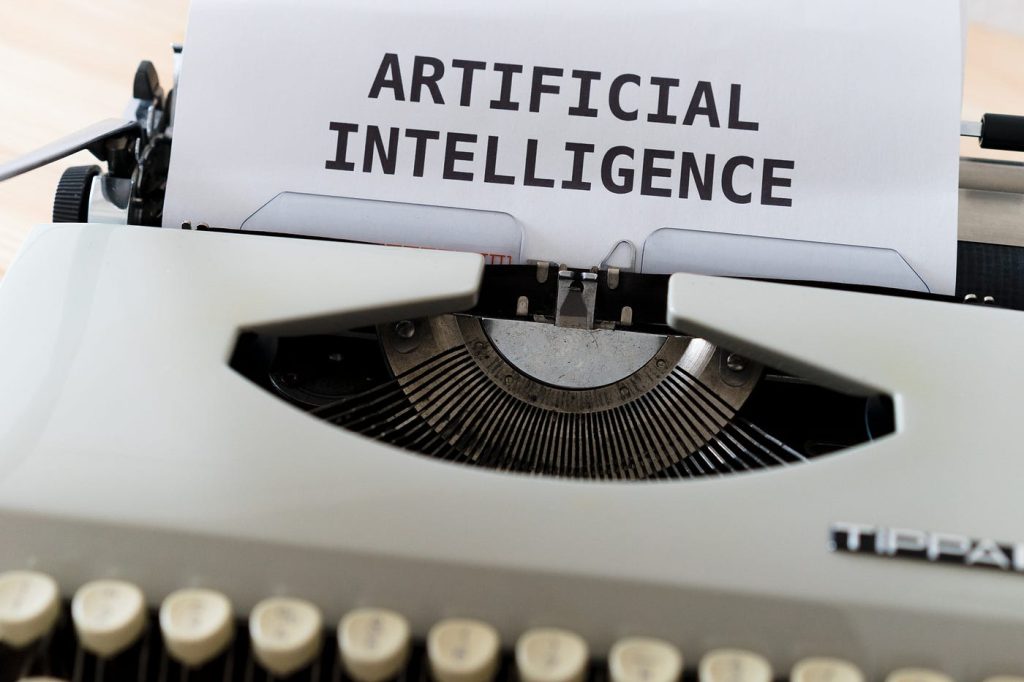 paper with "Artificial Intelligence" written on it