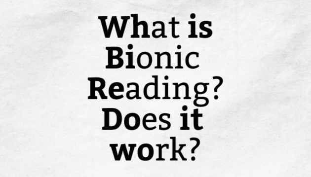 bionic reading