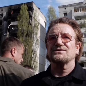 Bono Vox performs in Ukraine